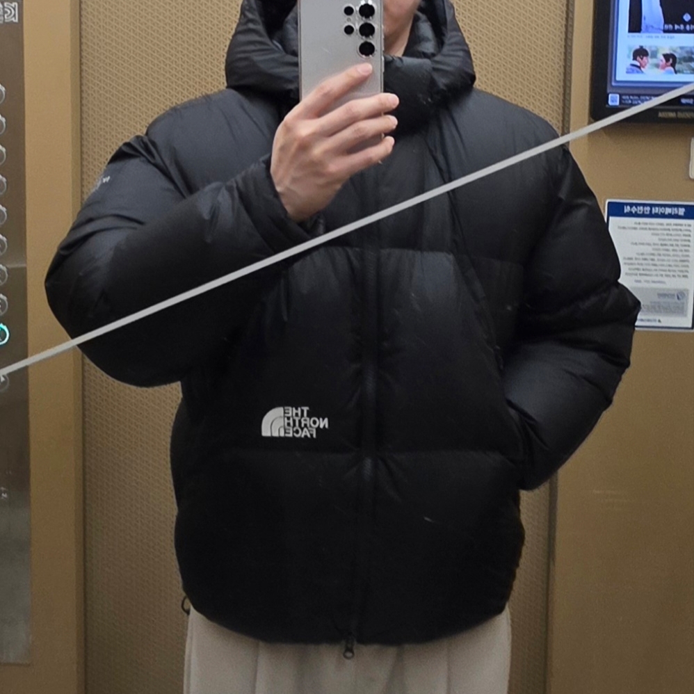 The North Face White Label Project Down Jacket RDS Black - 25FW 착용 스타일
