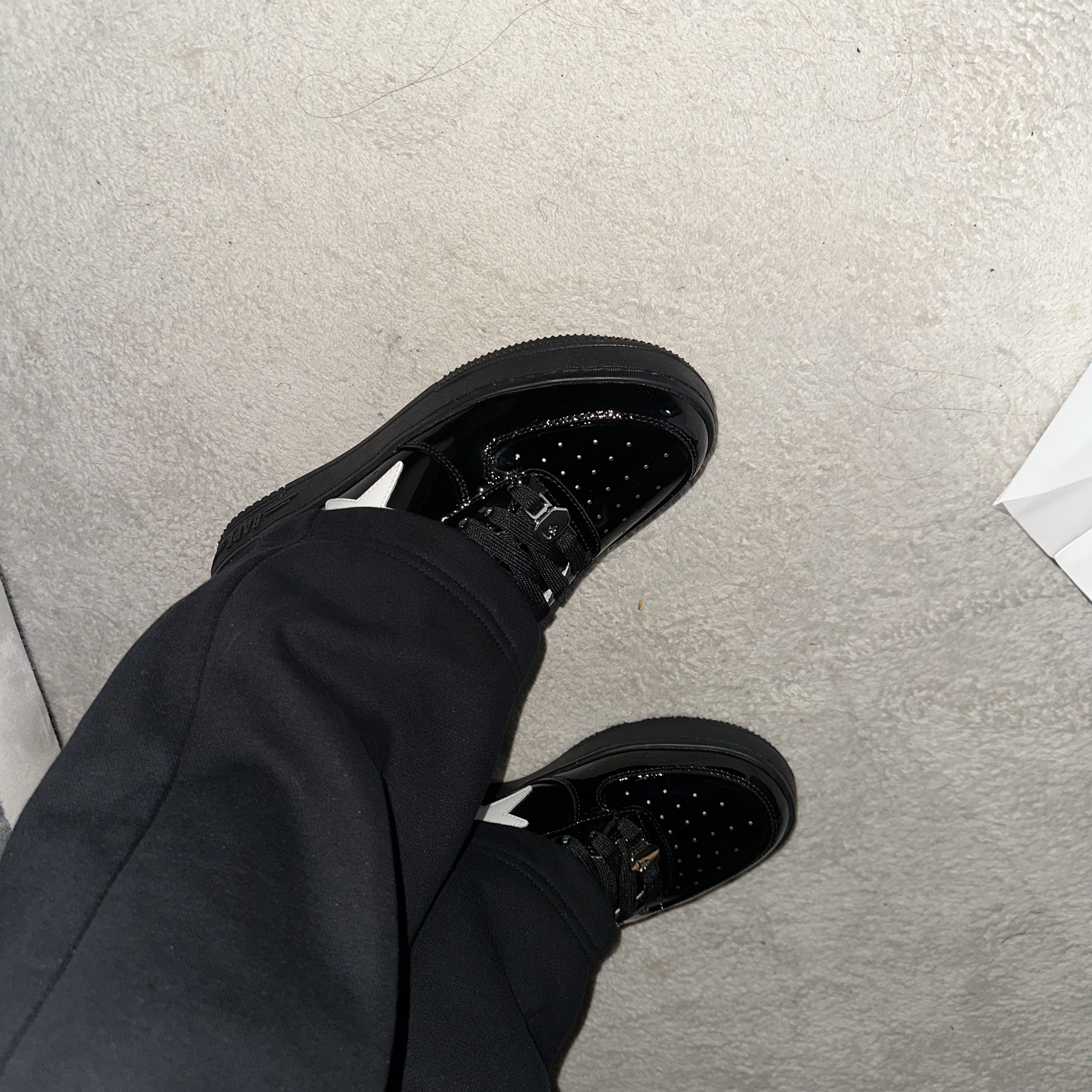 BAPE Sta #1 Black 착용 스타일 - 2