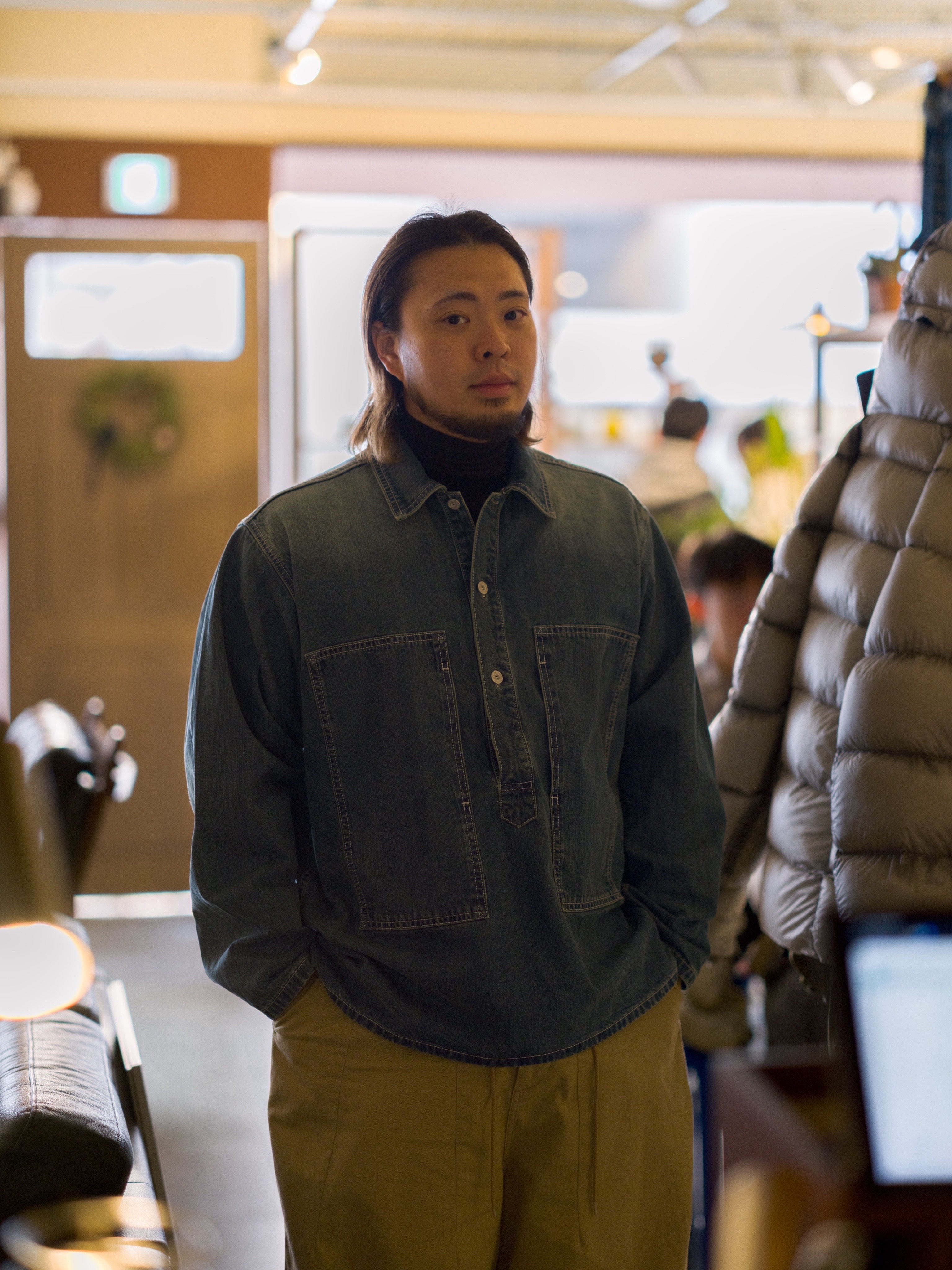 Needles H.D. Fatigue Pants Olive, Needles H.D. Pant Military Khaki 착용 스타일 - 5