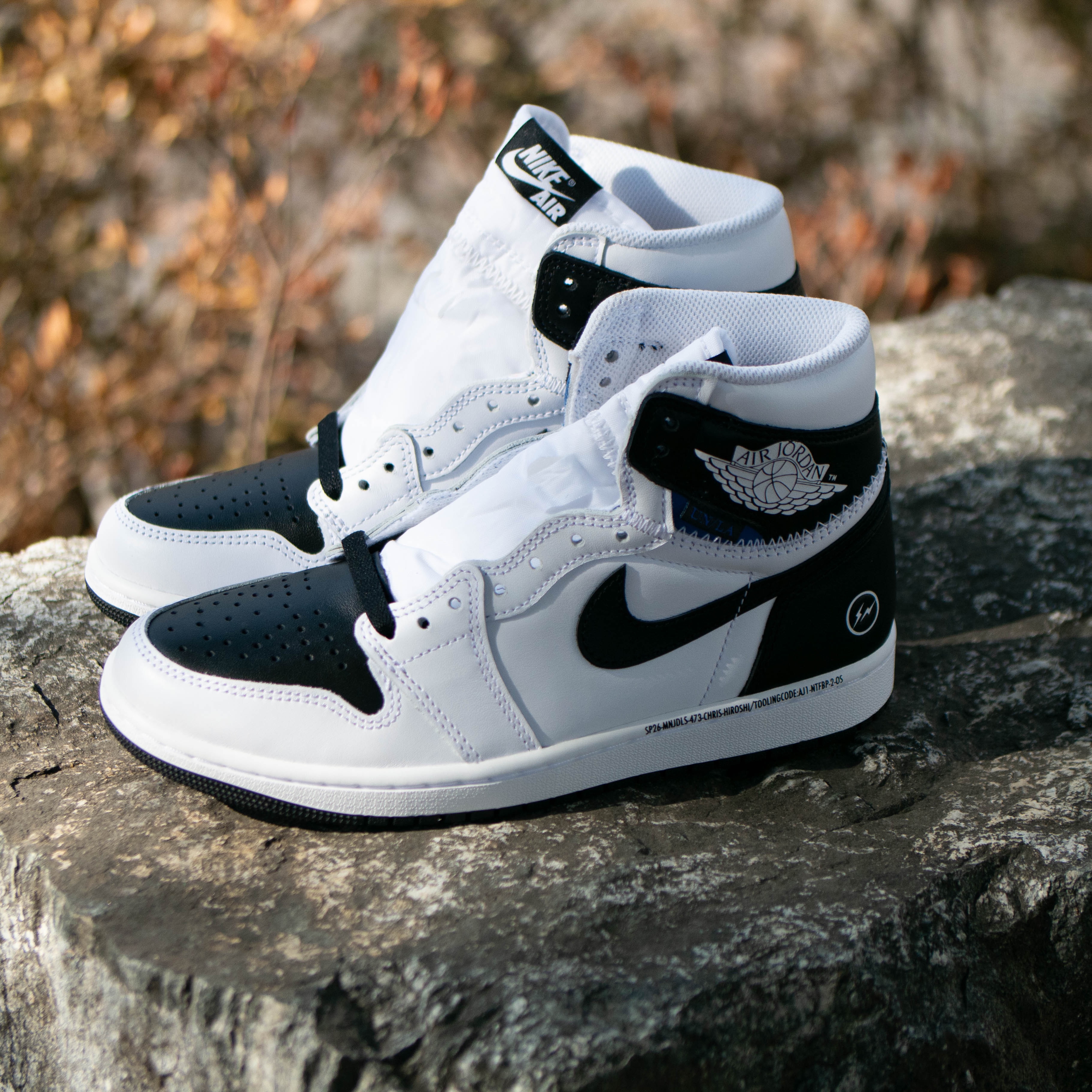 Jordan 1 x Fragment x Union LA High OG SP White Black 착용 스타일 - 2