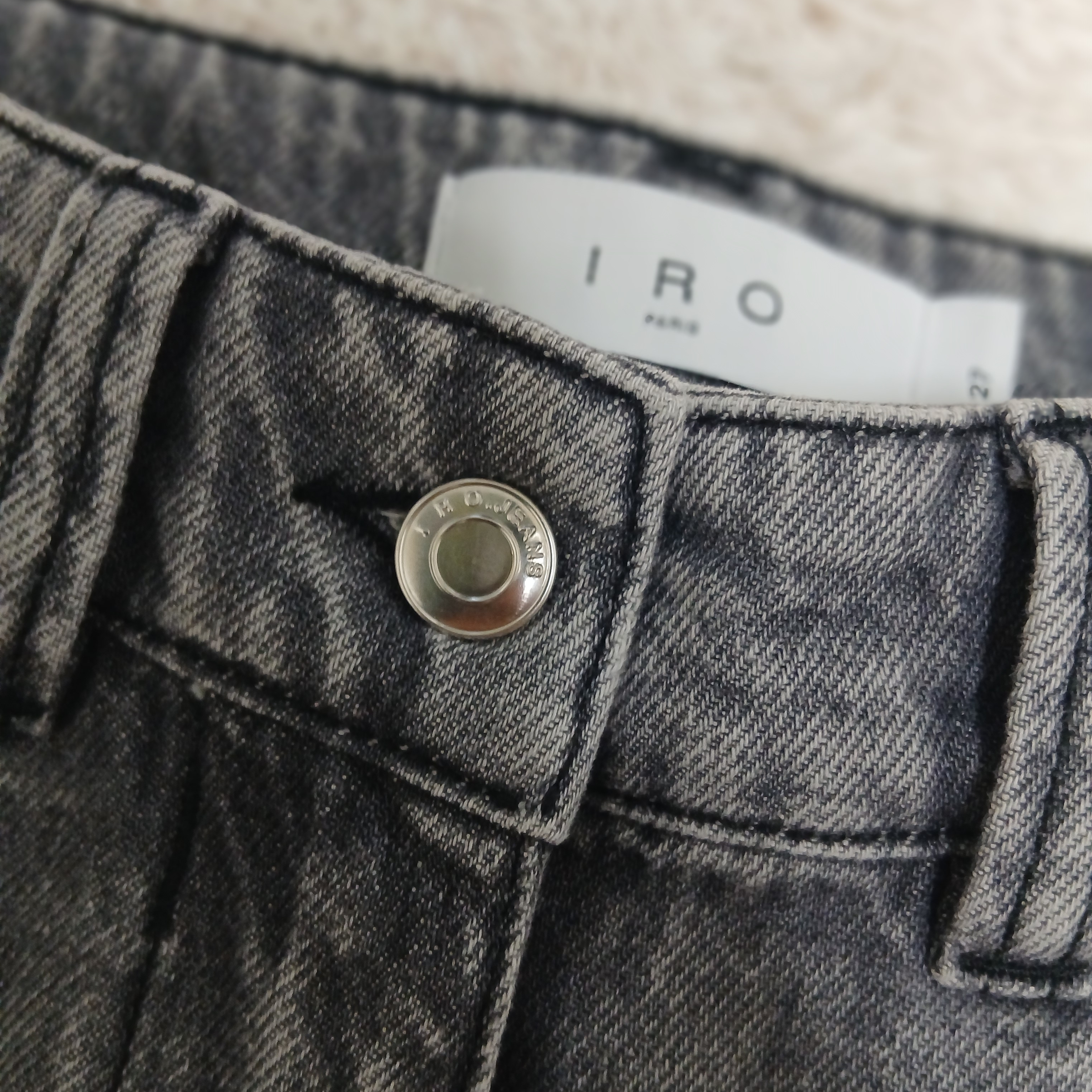 IRO Straight-Fit Denim Pants Gray 착용 스타일 - 5