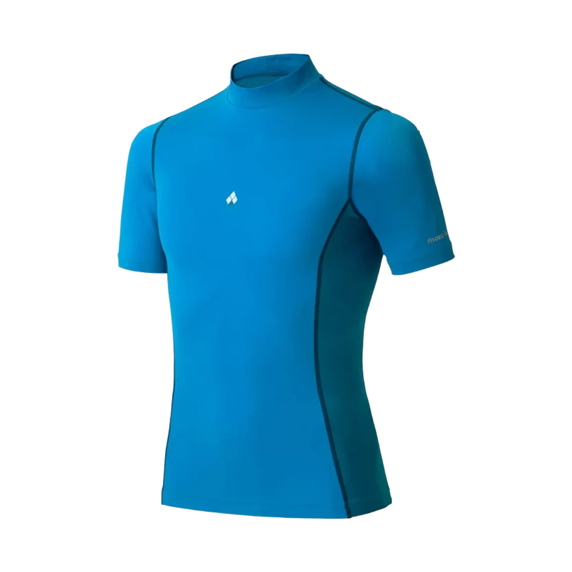 1127340 Montbell Aqua Body Short Sleeve Shirt Spectrum Blue