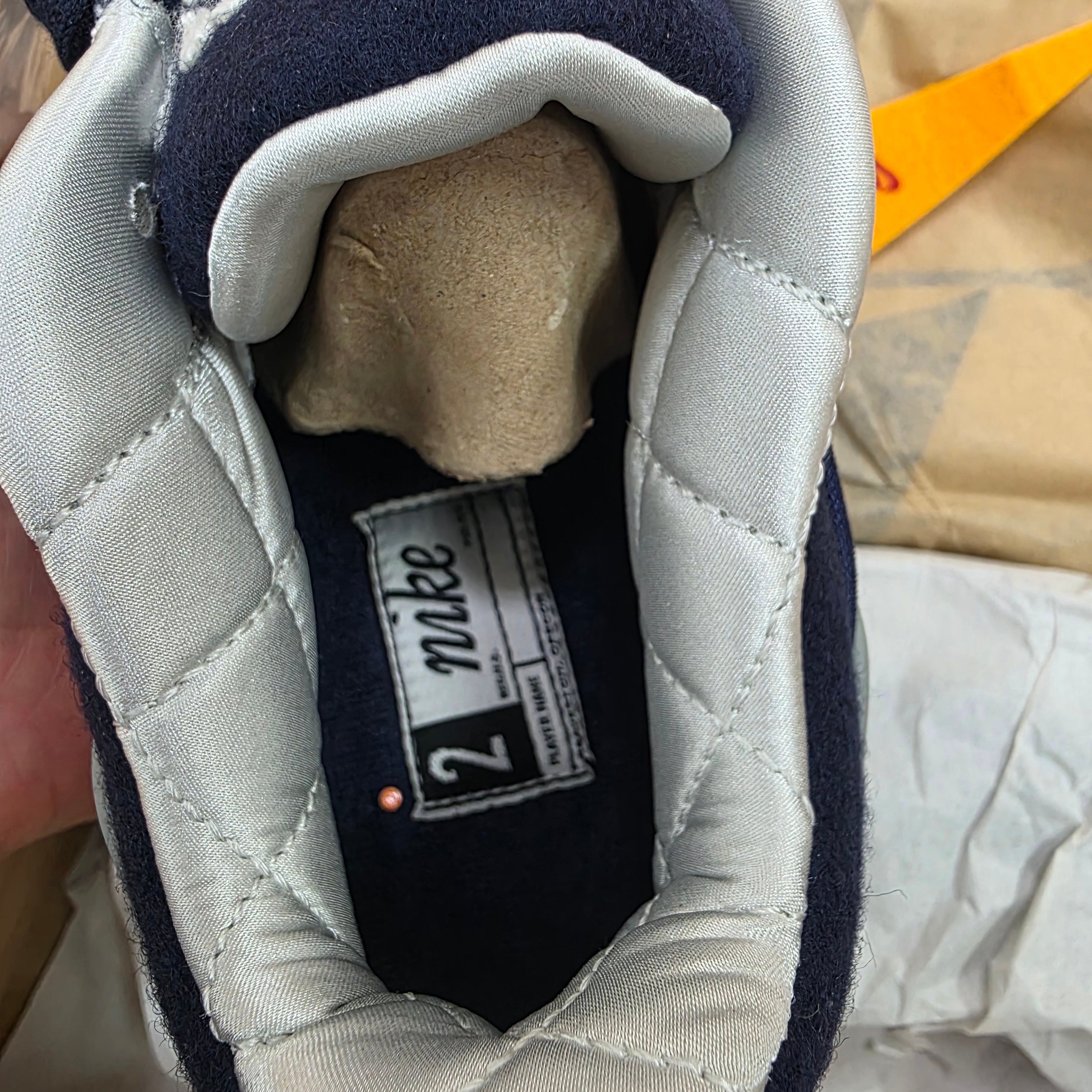 Nike x Nigo Air Force 3 Low Midnight Navy Shadow Grey 착용 스타일 - 4