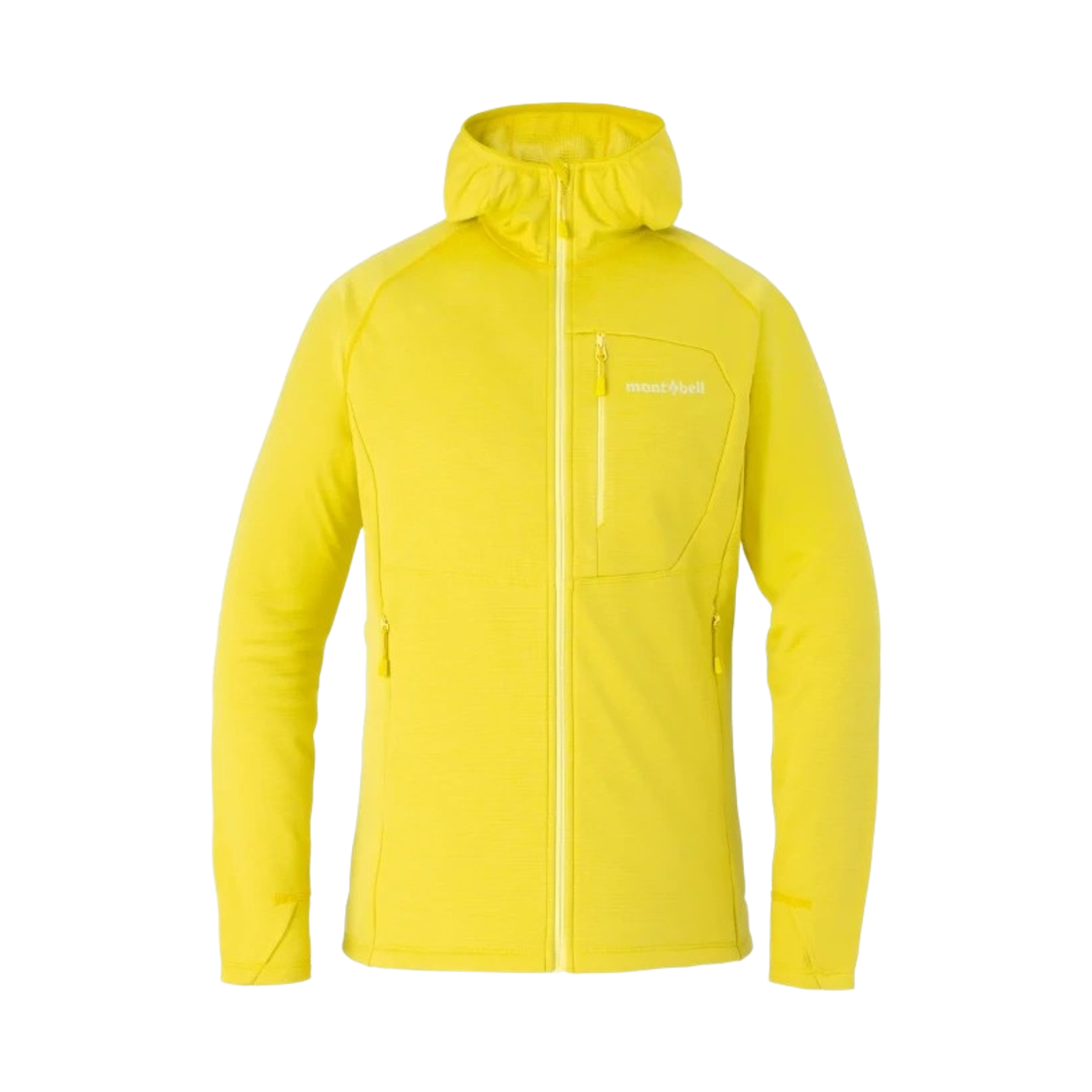 2306212 (W) Montbell Climagrid Hooded Jacket Yellow