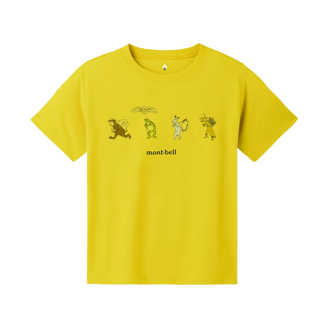 1114510 (Kids) Montbell Wickron Choujyuu Camp T-Shirt Yellow