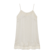 MILLO WOMEN Crease Lace Midi Dress Beige