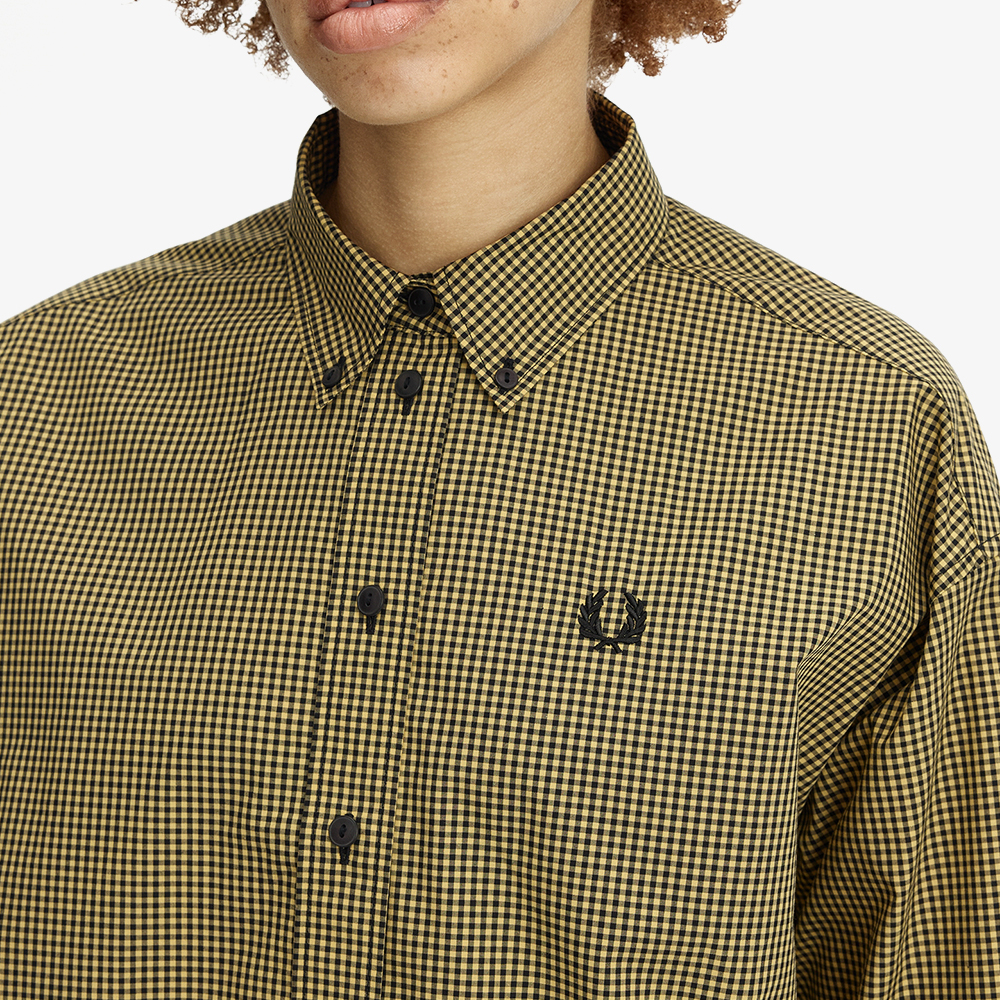 프레드페리 우먼즈 체커보드 셔츠 블랙(Fred Perry Chequerboard Shirt Black) - 5