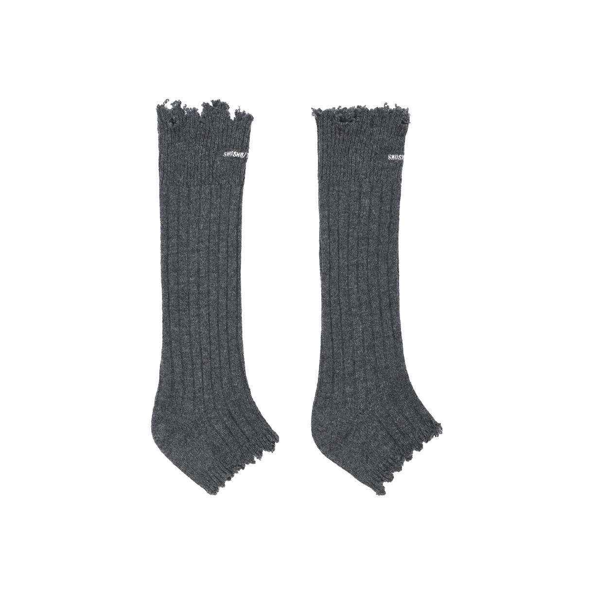 슈슈통 우먼 엠브로이더드 로고 삭스 부츠 그레이 - 26SS(Shushu/Tong Women Embroidered Logo Sock Boots Grey - 26SS)