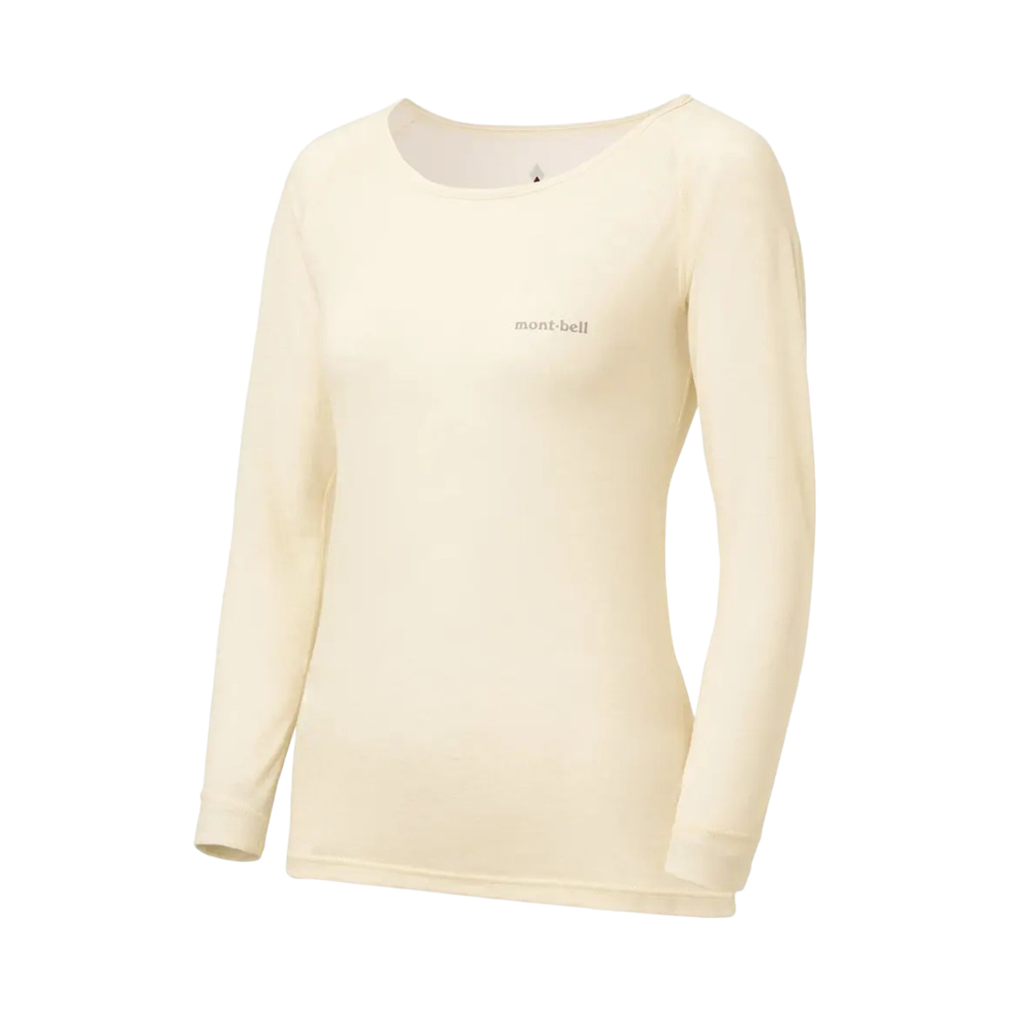 2307108 (W) Montbell Super Merino Wool Light Weight Round Neck Shirt Ivorywhite