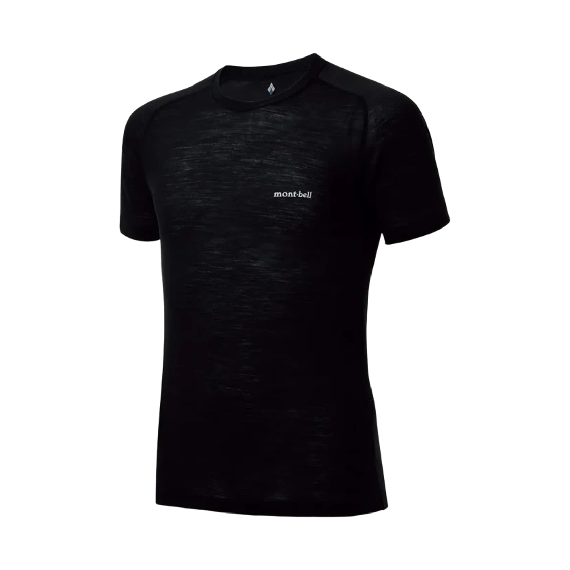 1107665 Montbell Super Merino Wool Light Weight T-Shirt Black