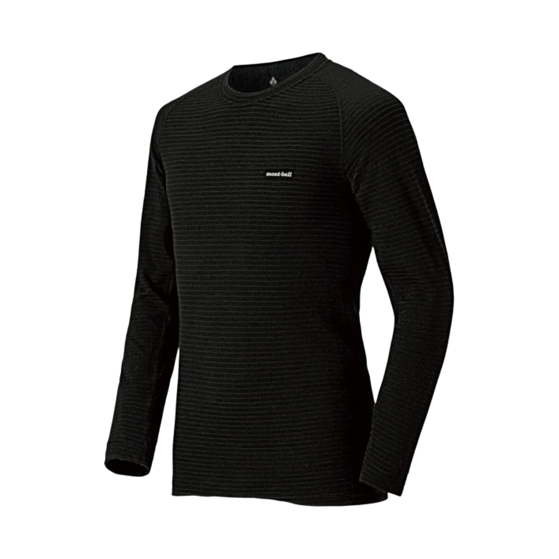 1107581 Montbell Super Merino Wool Expedition Round Neck Shirt Black