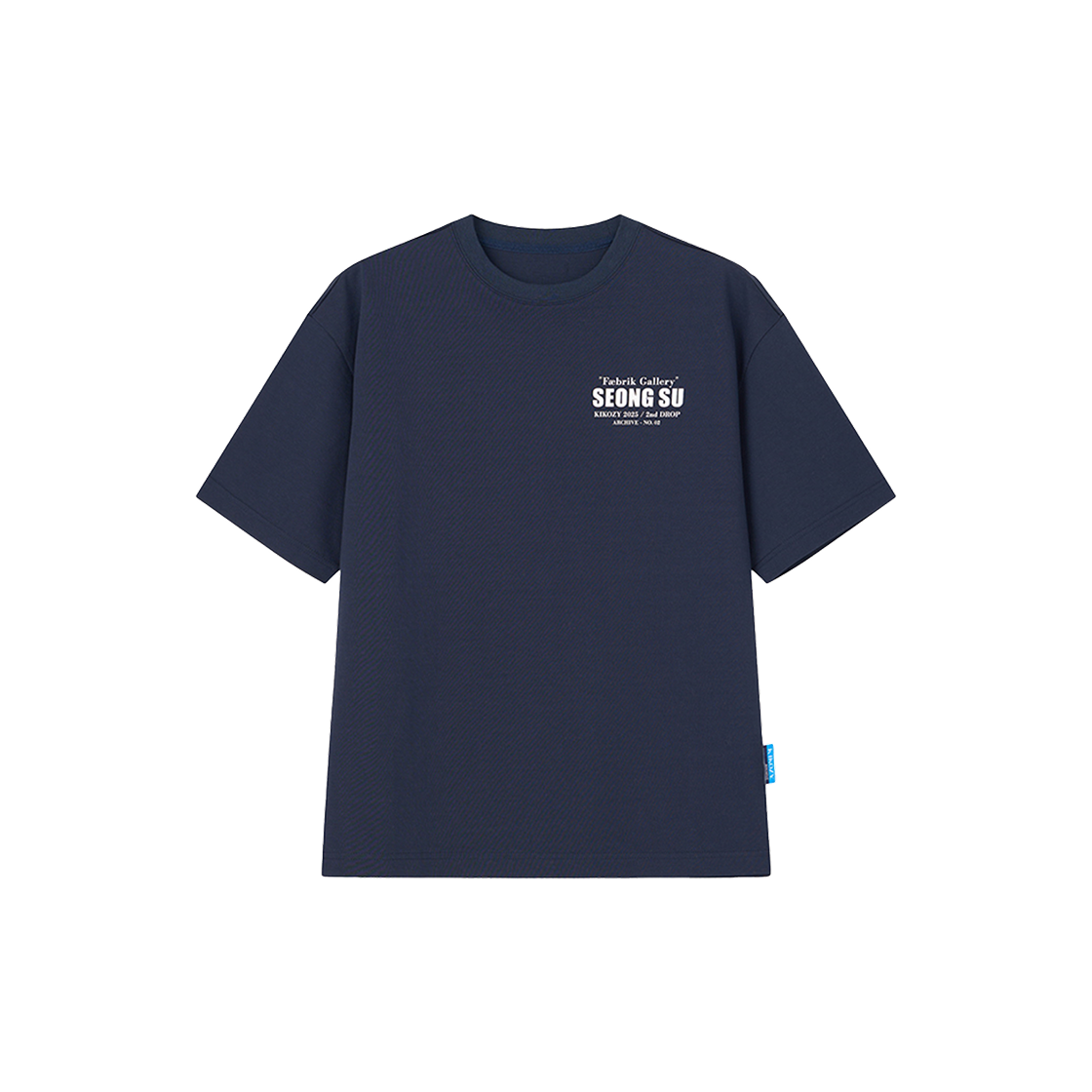 31923 Kikozy Seongsu Archive Round T-shirt Navy