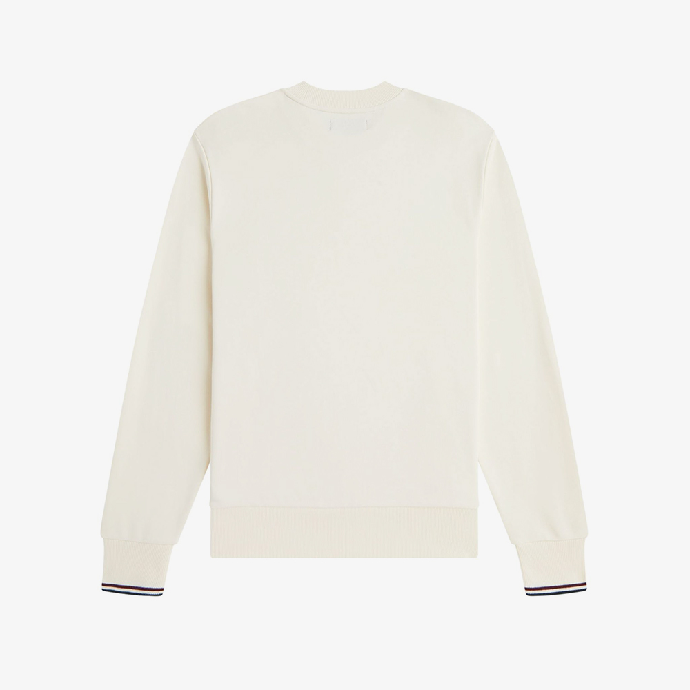 프레드페리 크루넥 스웻셔츠 에크루 옥스블러드 그래스루츠(Fred Perry Crew Neck Sweatshirt Ecru Oxblood Grassroots) - 6