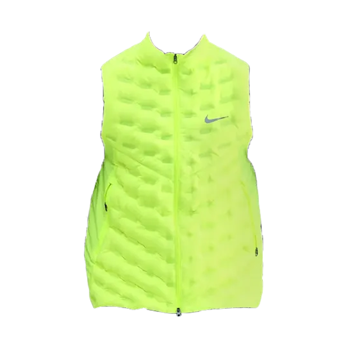 나이키 써마핏 ADV 레펠 에어로로프트 다운 러닝 베스트 볼트 리플렉티브 실버 - 아시아(Nike Therma-Fit ADV Repel AeroLoft Down Running Vest Volt Reflective Silver - Asia) - 1