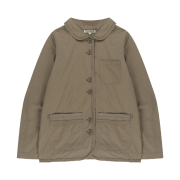 COYSEIO Raw Edge Cotton Jacket Ash Brown