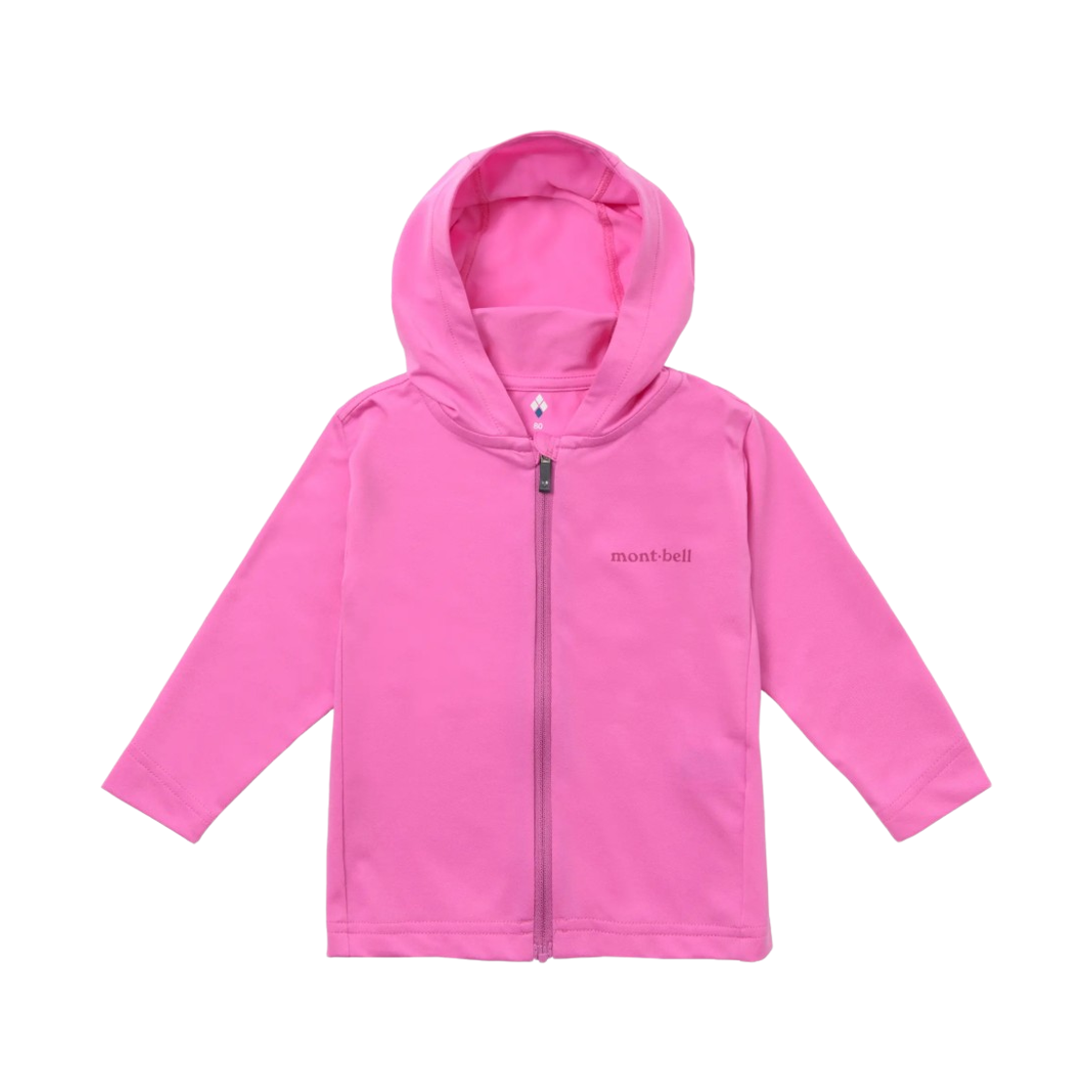 1114947 (Baby) Montbell Wickron UV-Tect Full-Zip Hoodie Pink