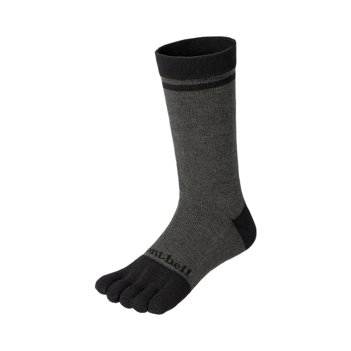 1118622 Montbell Wickron Walking 5 Toe Socks Dark Gray