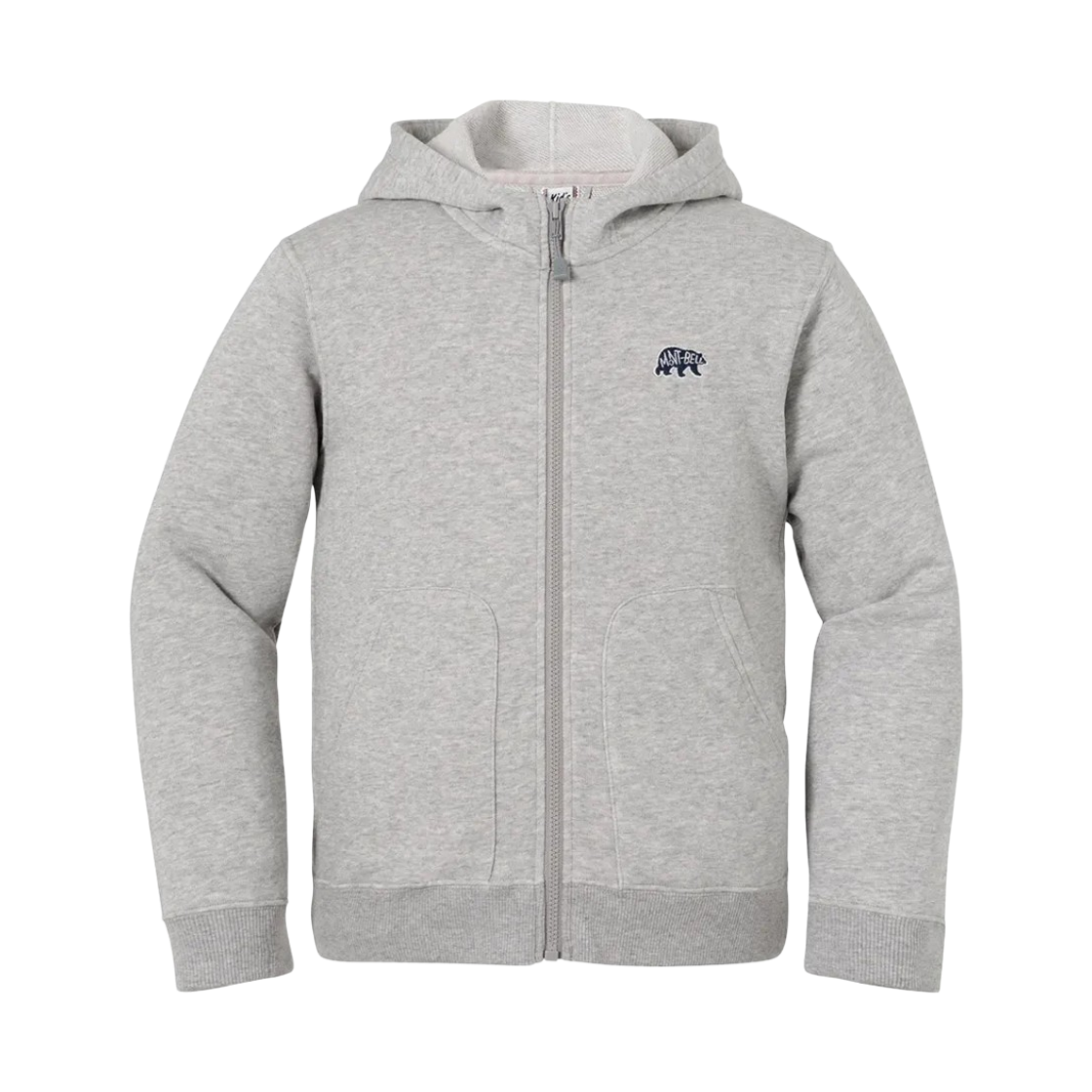 2104784 (Kids) Montbell Cotton Lite Zip Hoodie Light Gray