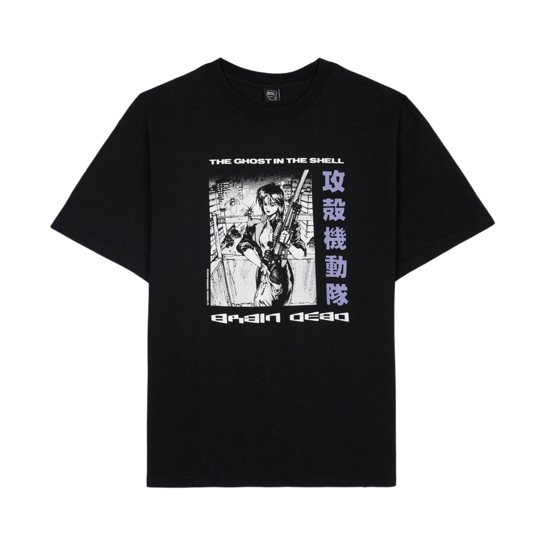 브레인 데드 x 공각기동대 티셔츠 블랙(Brain Dead x Ghost In The Shell T Shirt Black)