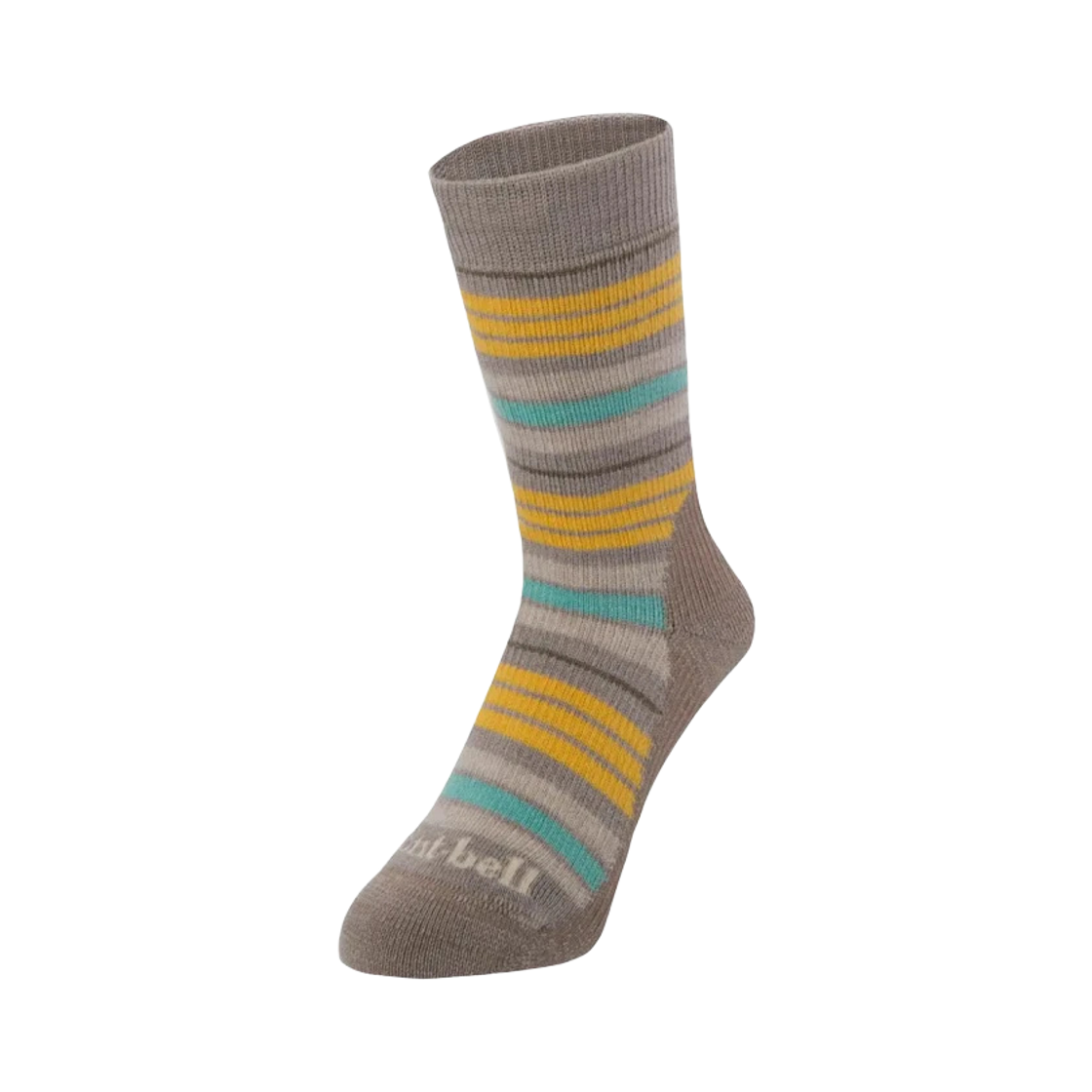 1118422 (W) Montbell Merino Wool Trekking Socks Brown Sand