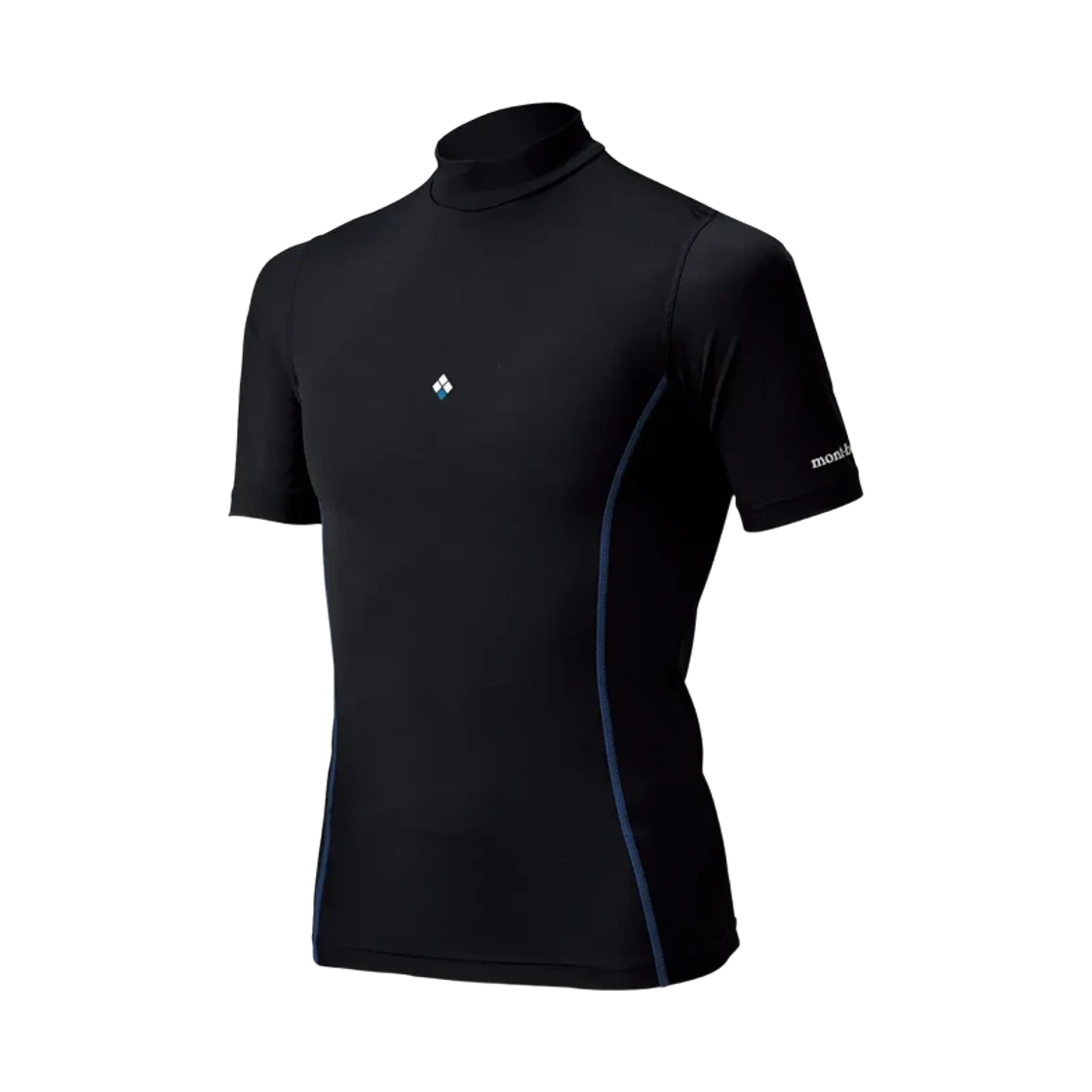 1127340 Montbell Aqua Body Short Sleeve Shirt Black