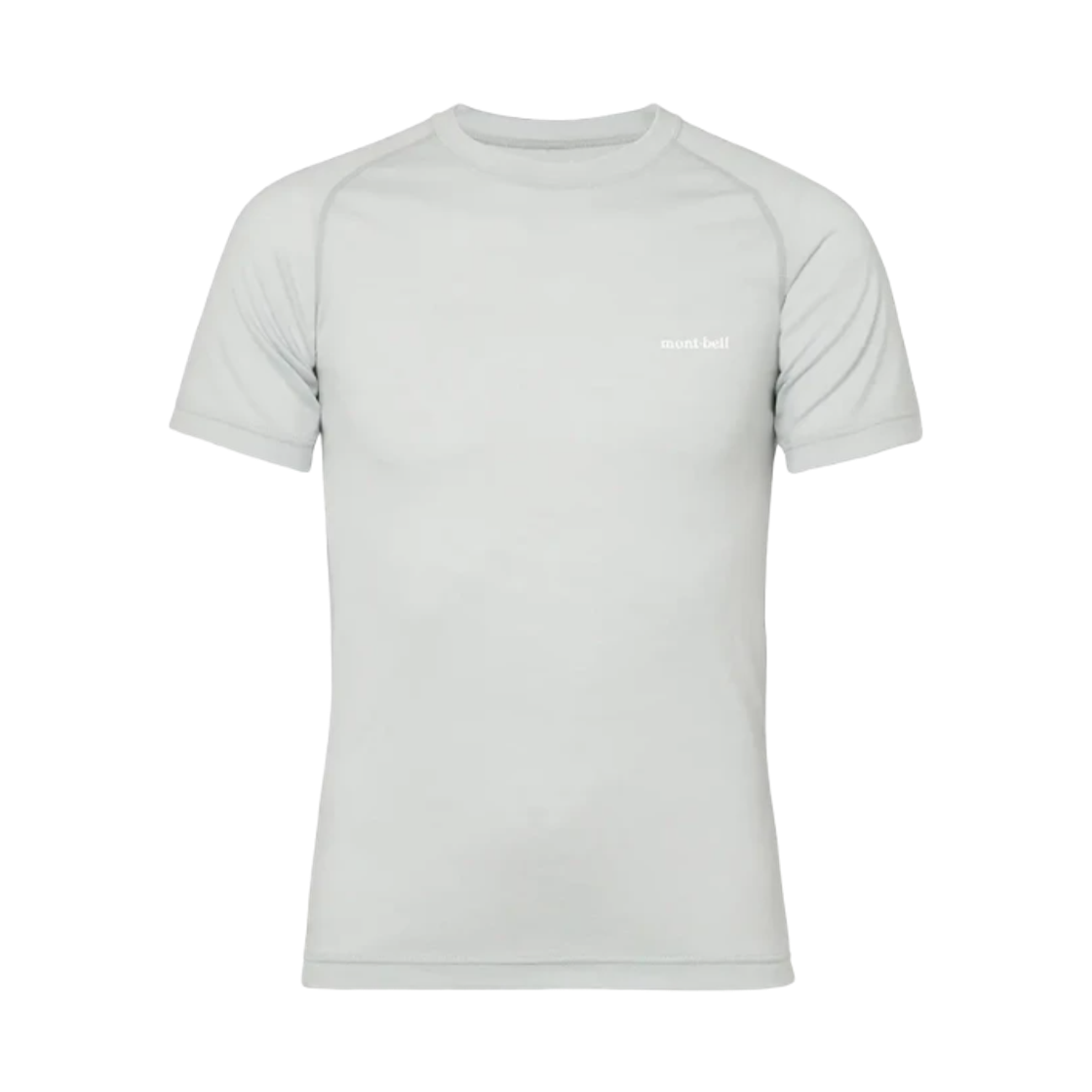 1107782 Montbell Super Merino Wool Middle Weight T-Shirt Light Gray