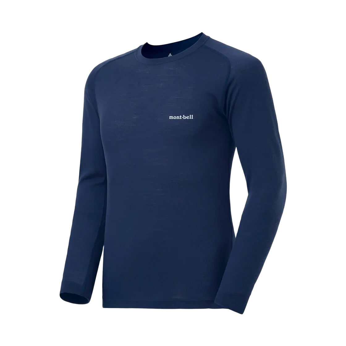 1107654 Montbell Super Merino Wool Middle Weight Round Neck Shirt Dark Navy