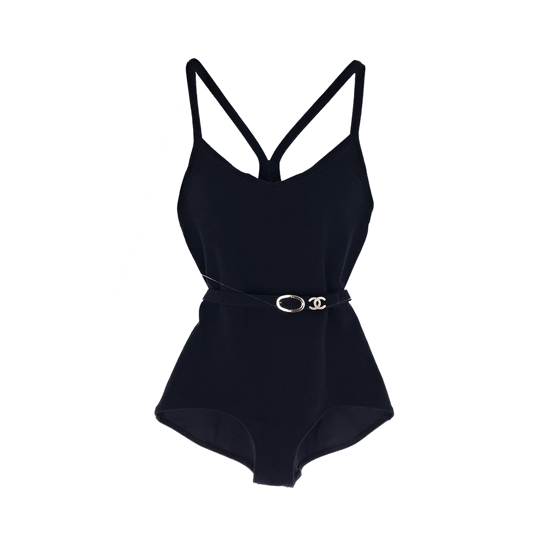 샤넬 26C 믹스드 파이버 스윔수트 36 블랙(6ET0386)(Chanel 26C Mixed Fiber Swimsuit 36 Black (6ET0386)) - 1