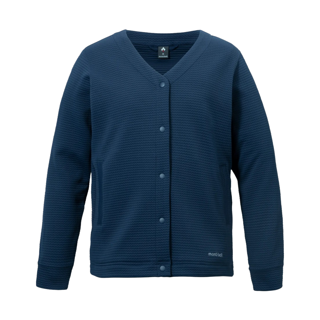 1114891 (W) Montbell Ripple Knit Cardigan Navy