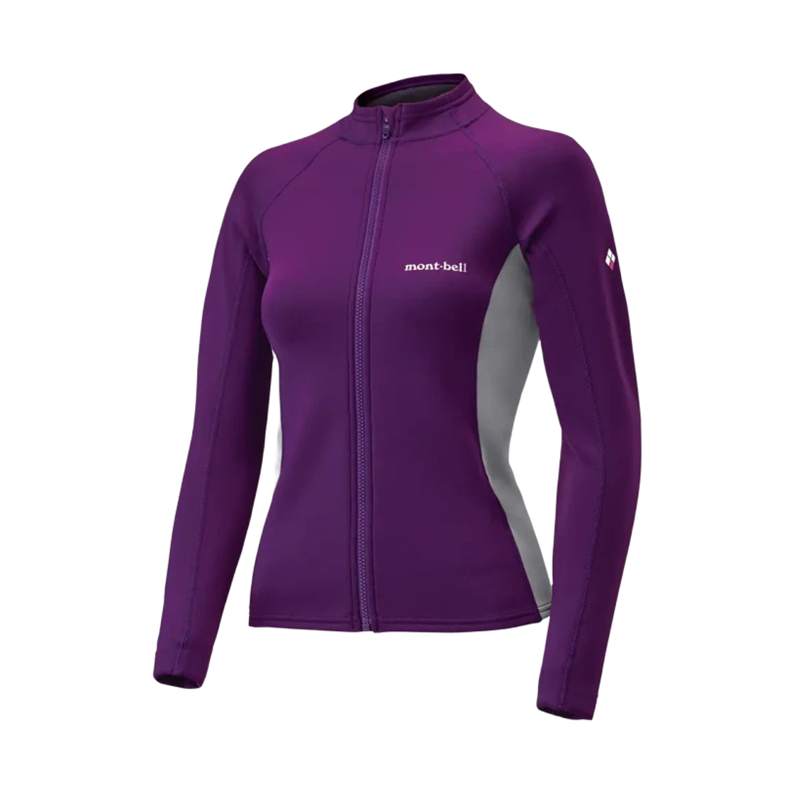 1127397 (W) Montbell Light Climaprene Full-Zip Shirt Mulberry