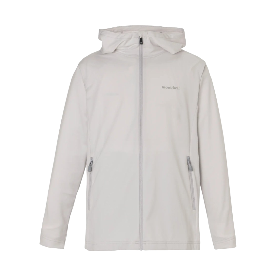 1114945 (Kids) Montbell Wickron UV-Tect Full-Zip Hoodie Light Gray
