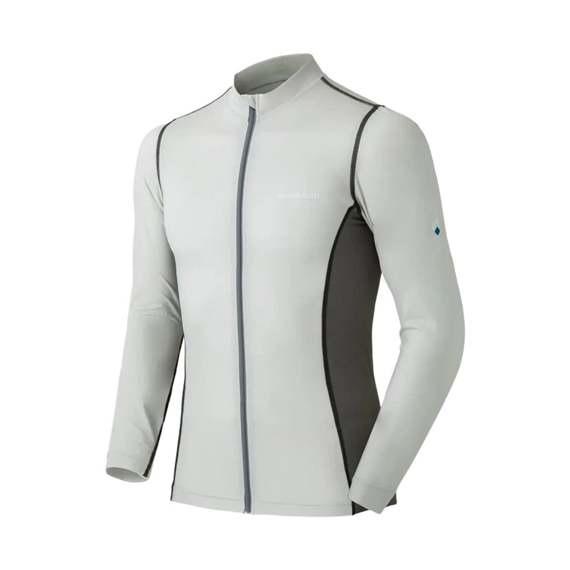 1127385 Montbell Aqua Body Full-Zip Shirt White Smoke