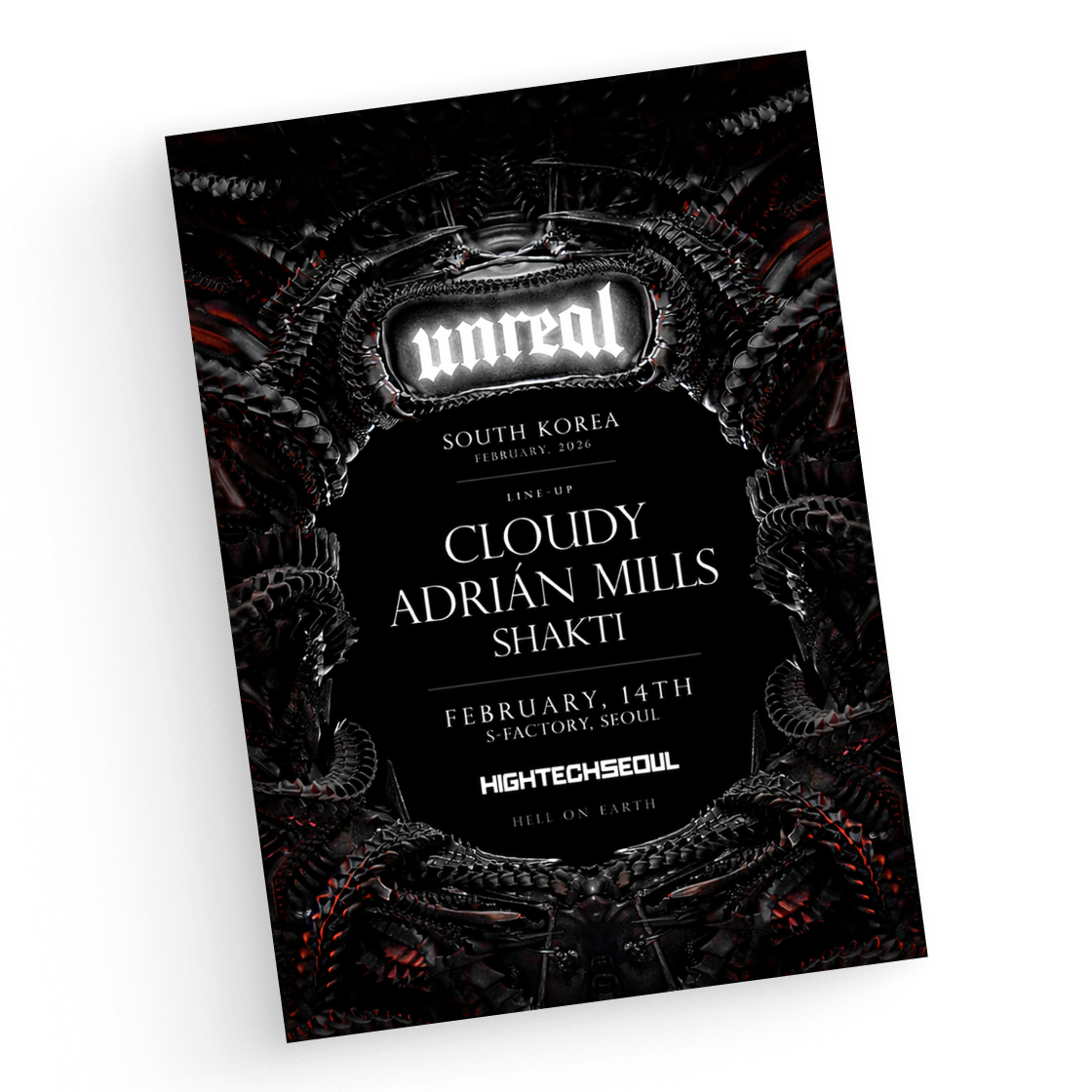 HTSTKUN02 HIGH-TECH SEOUL x UNREAL presents CLOUDY x ADRIÁN MILLS x SHAKTI
