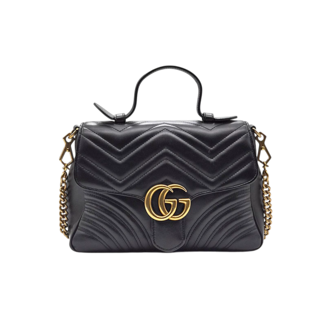 IT8U9U3I5W4W Gucci GG Marmont Matelasse Small Top Handle Bag