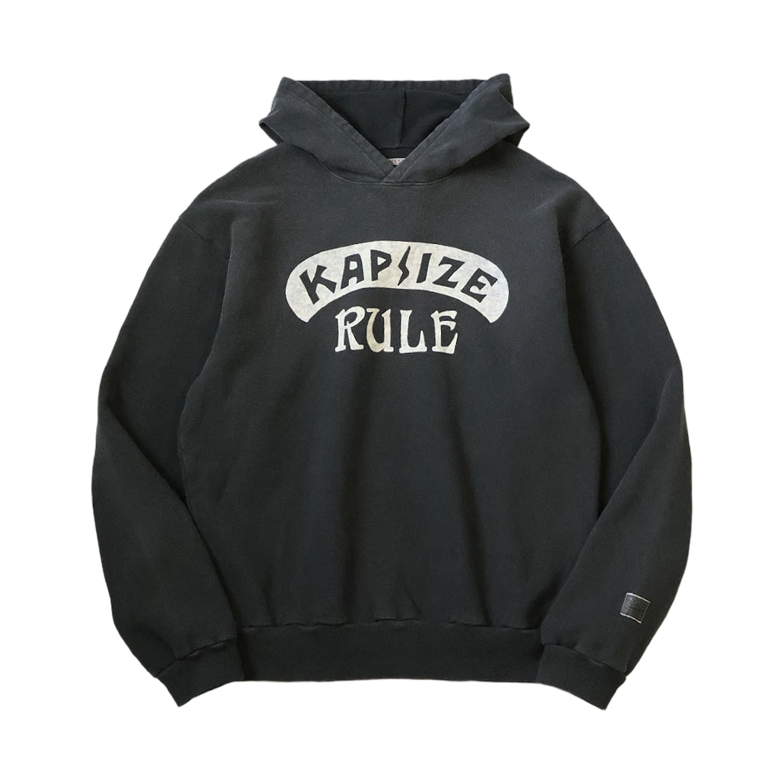 Kapital Kapital Fleece Hooded Sweatshirt Kapsize Rule Pt Black · 4