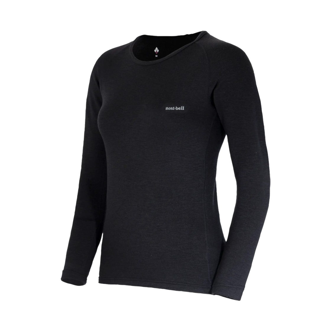 2307144 (W) Montbell Super Merino Wool Expedition Plus Round Neck Shirt Black