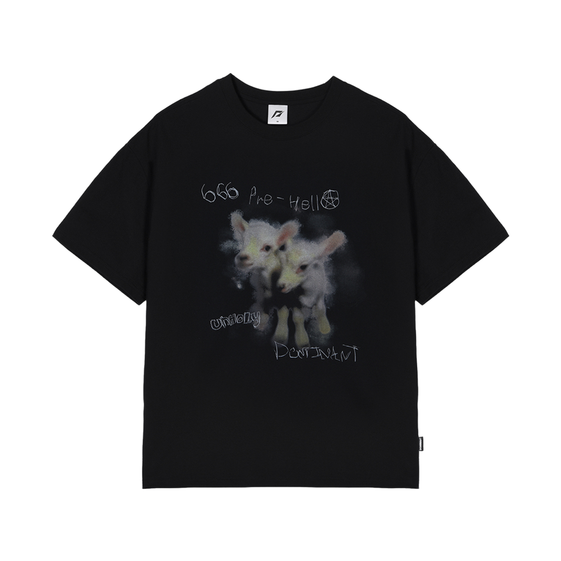 도미넌트 고트 티셔츠 블랙(Dominant Goat T-Shirts Black)