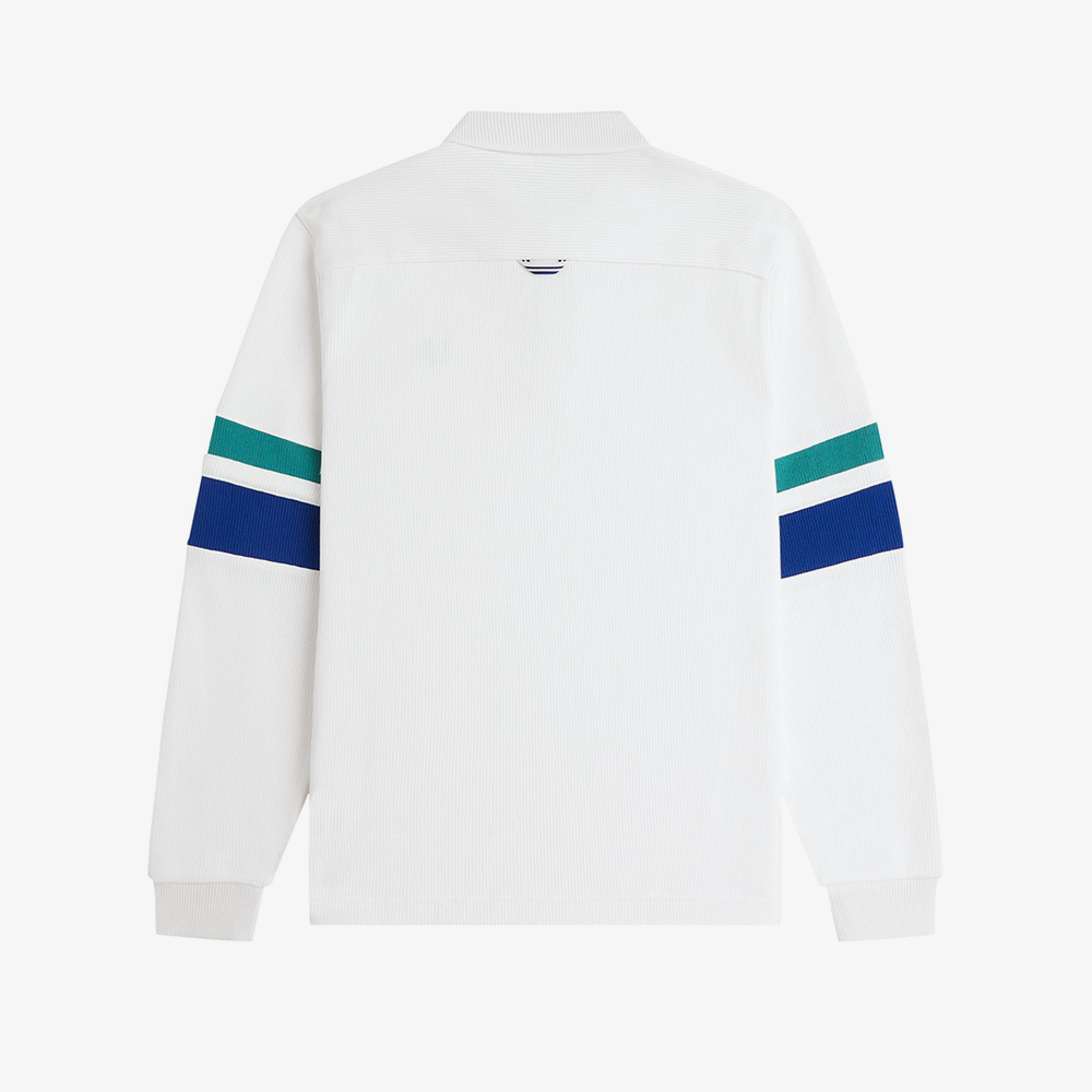 프레드페리 팁 슬리브 칼라드 스웻셔츠 스노우 화이트(Fred Perry Tipped Sleeve Collared Sweatshirt Snow White) - 6
