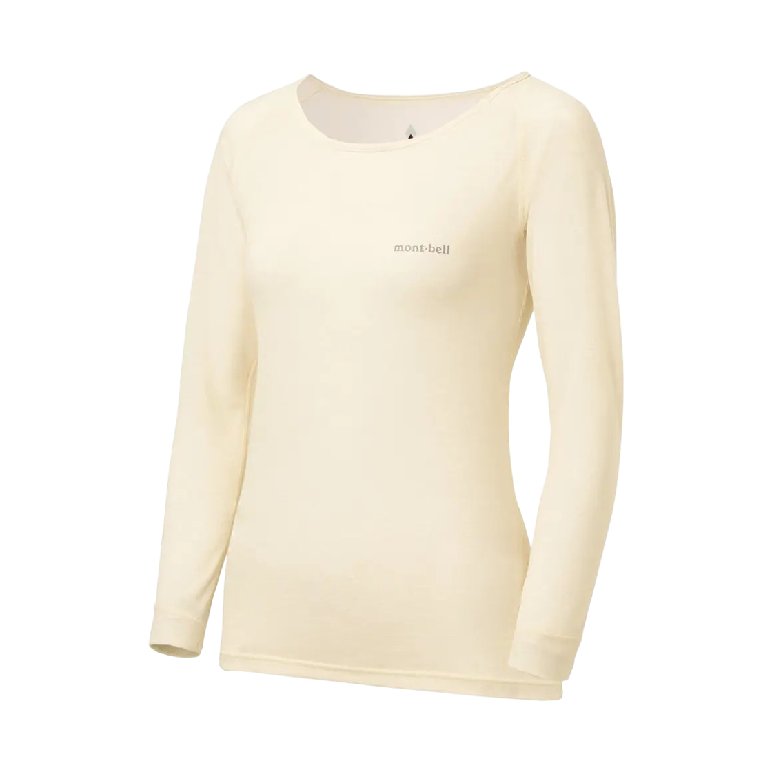 1107662 (W) Montbell Super Merino Wool Light Weight Round Neck Shirt Ivorywhite
