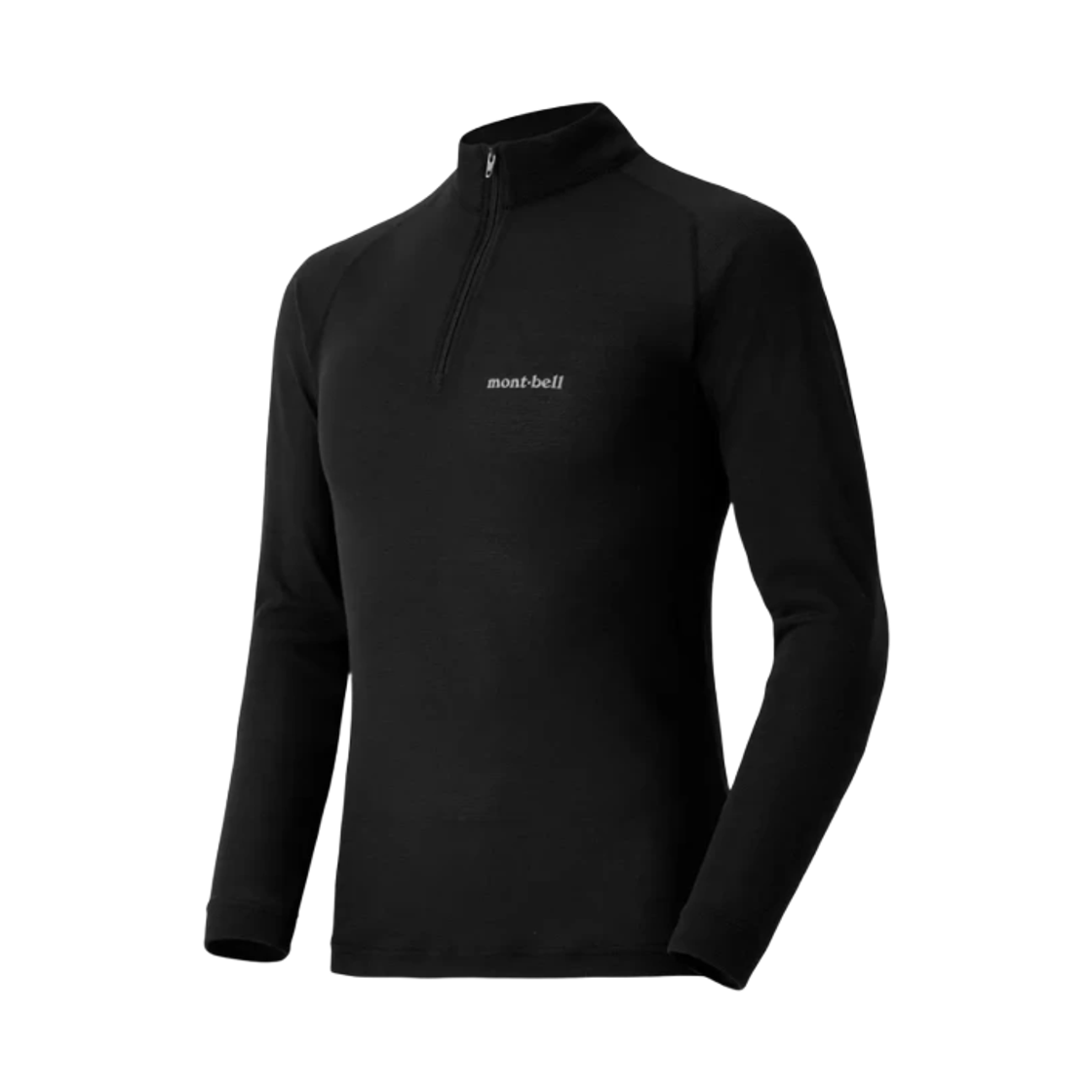 1107734 Montbell Zeo-Line Light Weight High Neck Shirt Black