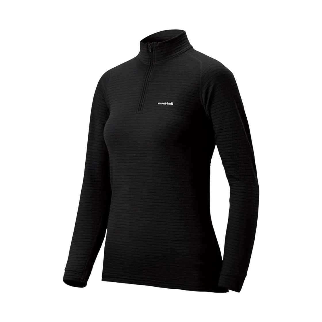 2307249 (W) Montbell Super Merino Wool Expedition High Neck Shirt Black
