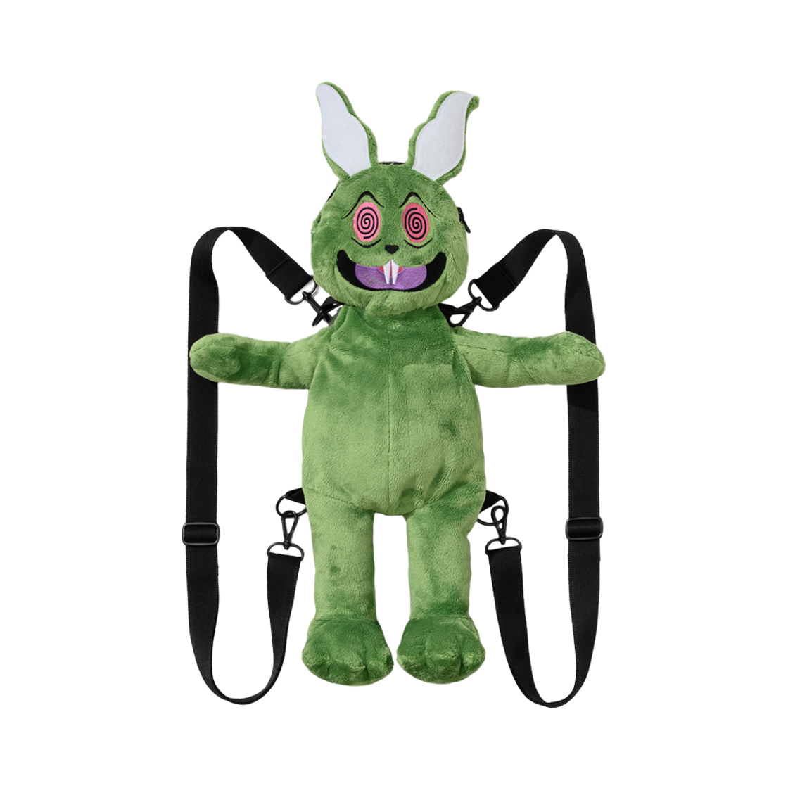BSR2526FWBG002 Bsrabbit Trippy Rabbit Stuffed Doll Backpack Green