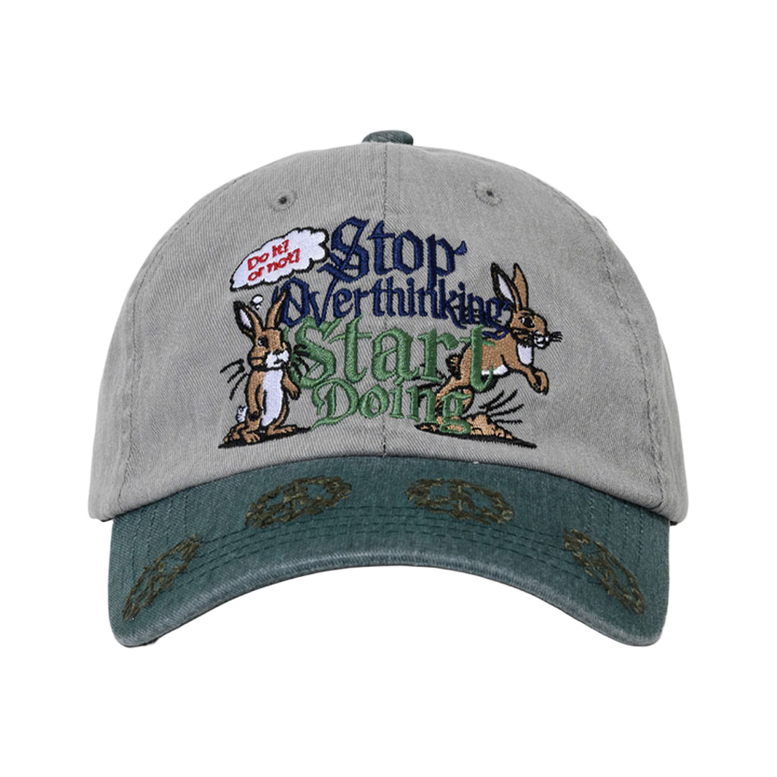 BSR2526FWCP032 Bsrabbit Overthinking Cotton Cap Khaki Gray