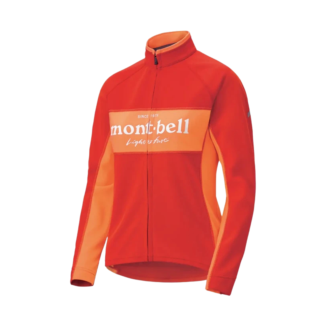 1130462 (W) Montbell Wickron Zeo Thermal Cycle Zip Shirt Hot Red