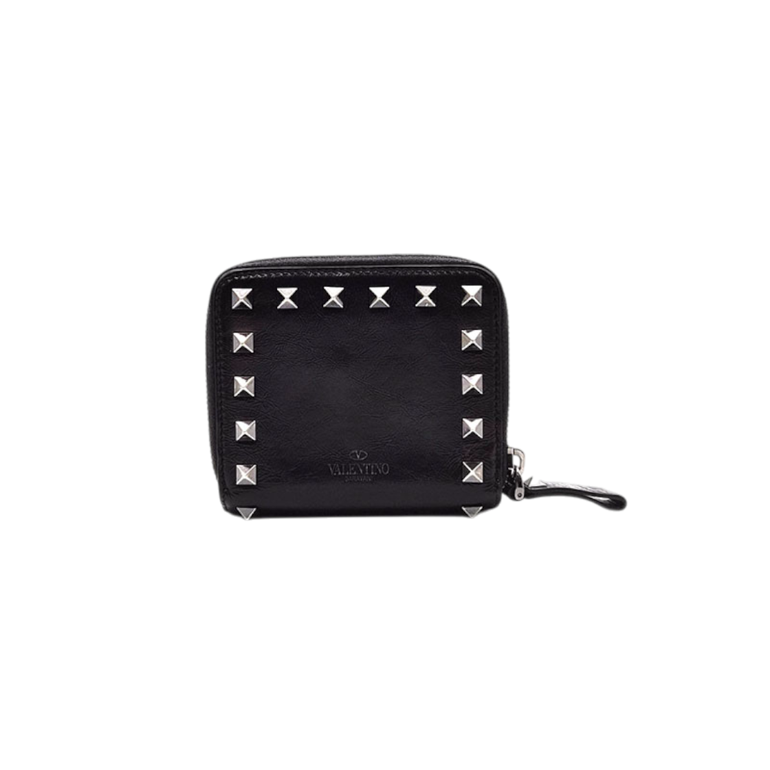 ITOA37BGEQ5C Valentino Rockstud Zip Compact Wallet L347290