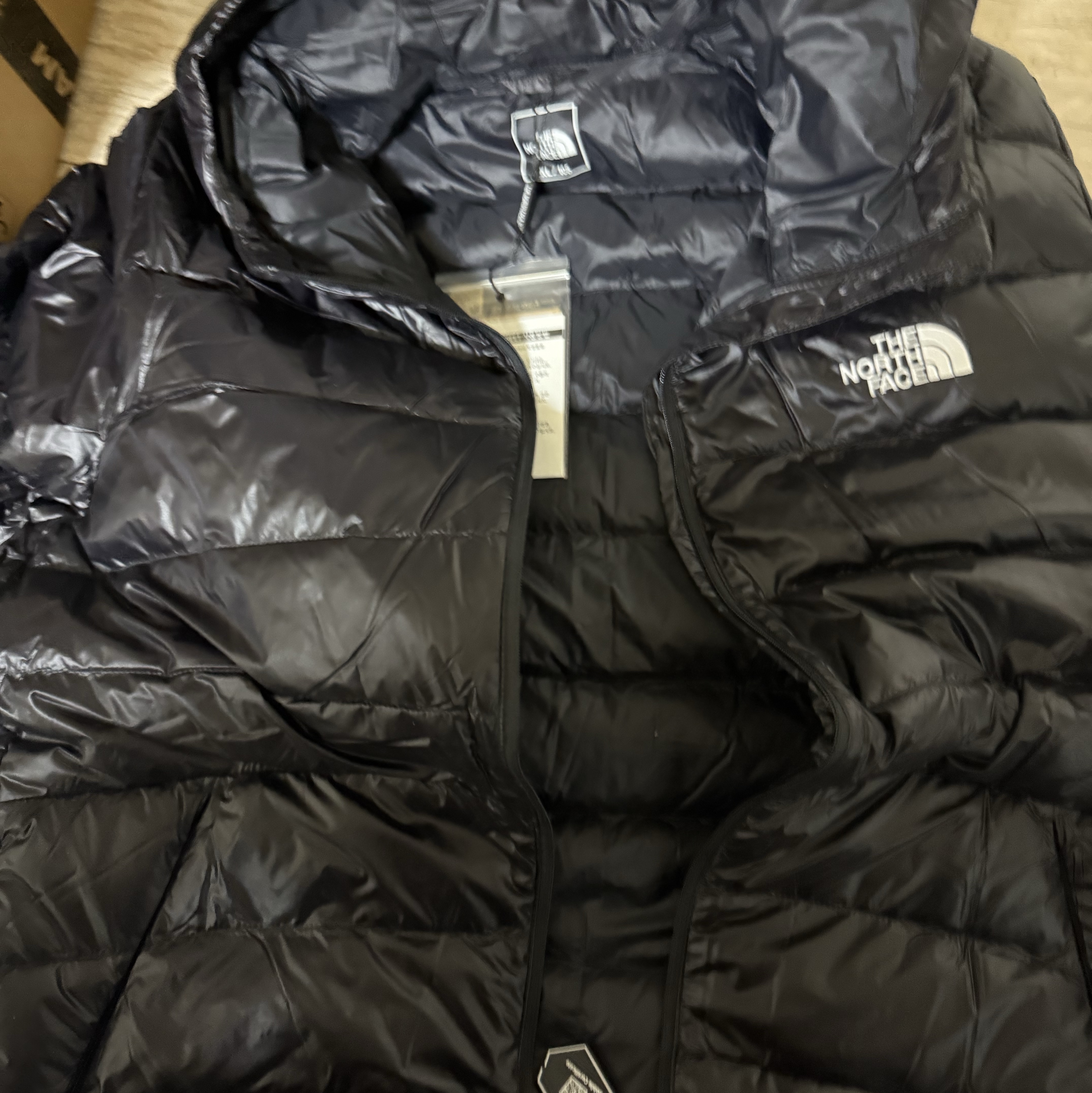 The North Face Matier EX RDS Down Hoodie Black 착용 스타일 - 1
