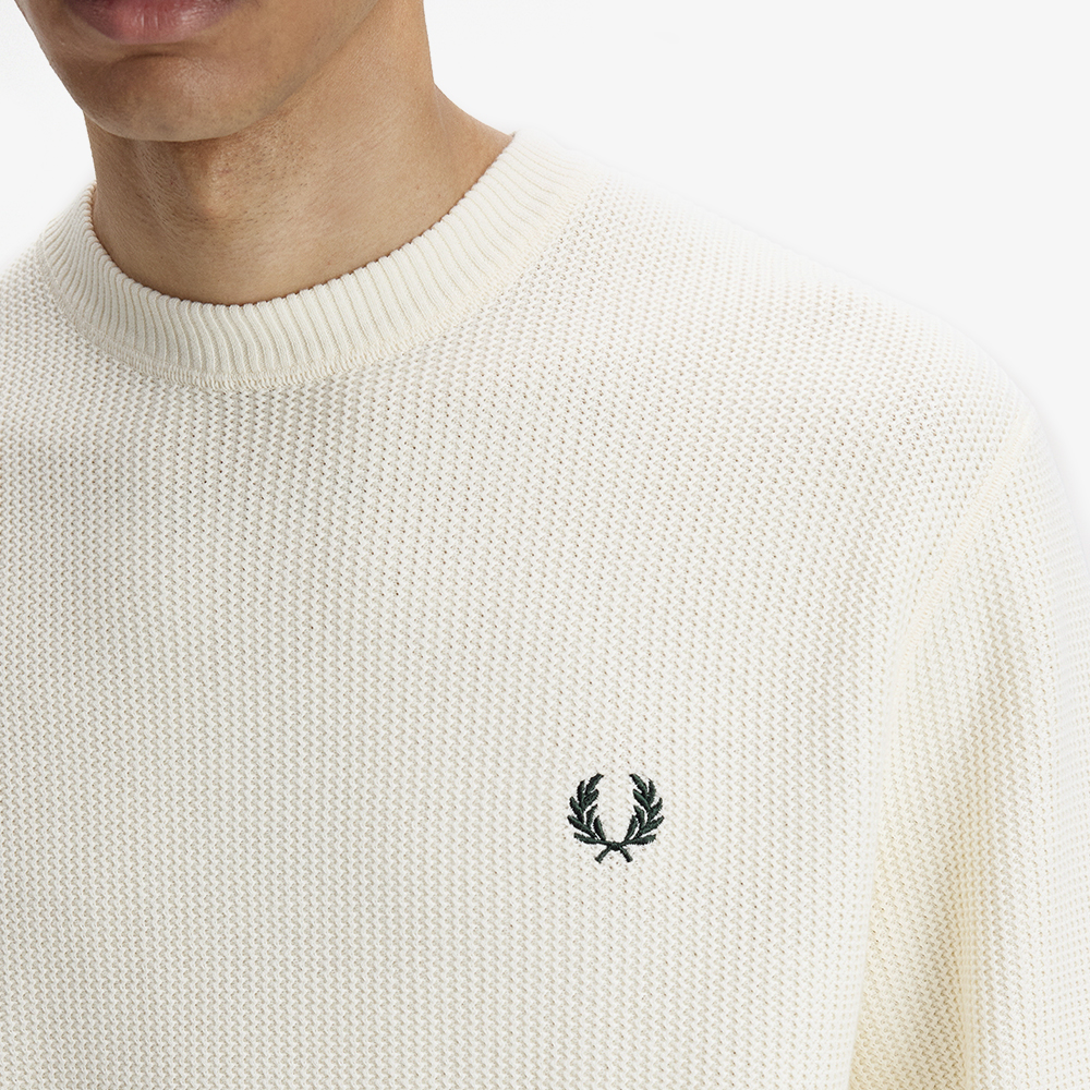 프레드페리 텍스쳐드 니트 에크루(Fred Perry Textured Knit Ecru) - 5