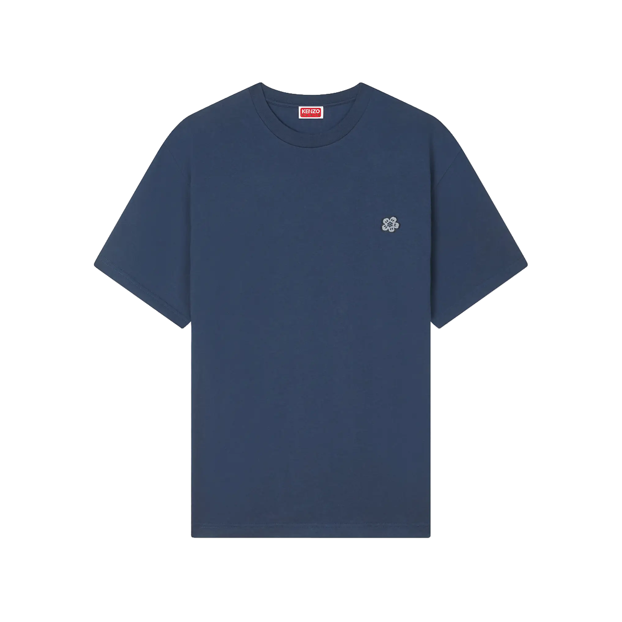 겐조 보케 플라워 엠브로이더드 티셔츠 네이비 블루 - 26SS(Kenzo Boke Flower Embroidered T-Shirt Navy Blue - 26SS)