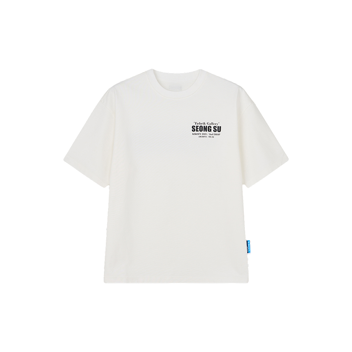 31922 Kikozy Seongsu Archive Round T-shirt White