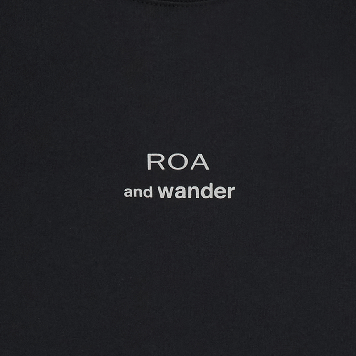 앤드 원더 x 로아 R08 로고 프린티드 티 블랙 - 26SS(And Wander x ROA R08 Logo Printed T Black - 26SS) - 5
